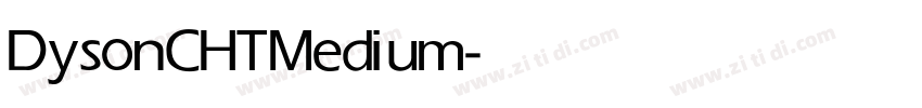 Dyson CHT Medium字体转换